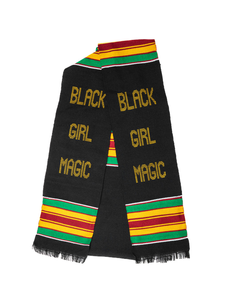 
                  
                    Load image into Gallery viewer, &amp;#39;Black Girl Magic&amp;#39; Kente Cloth Stole
                  
                