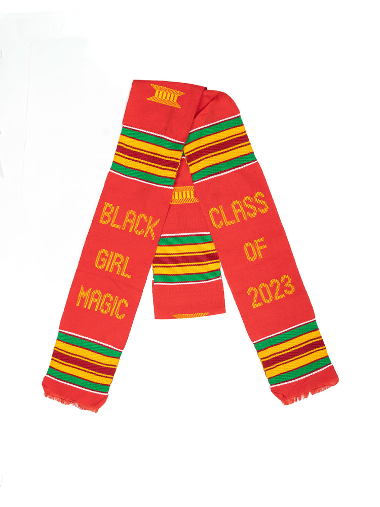 
                  
                    Load image into Gallery viewer, &amp;#39;Black Girl Magic&amp;#39; Class of 2023 Kente Cloth Stole
                  
                