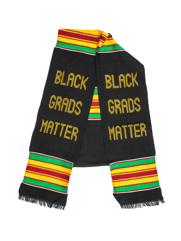 
                  
                    Load image into Gallery viewer, &amp;#39;Black Grads Matter&amp;#39; Kente Cloth Stole
                  
                