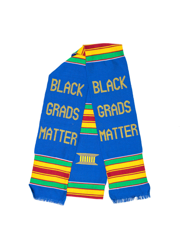 
                  
                    Load image into Gallery viewer, &amp;#39;Black Grads Matter&amp;#39; Kente Cloth Stole
                  
                