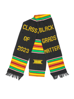 
                  
                    Load image into Gallery viewer, &amp;#39;Black Grads Matter&amp;#39; Class of 2023 Kente Cloth Stole
                  
                