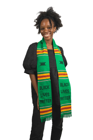 
                  
                    Load image into Gallery viewer, &amp;#39;Black Lives Matter&amp;#39; Kente Cloth Stole
                  
                