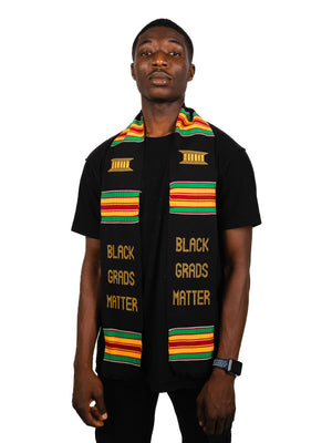 
                  
                    Load image into Gallery viewer, &amp;#39;Black Grads Matter&amp;#39; Kente Cloth Stole
                  
                