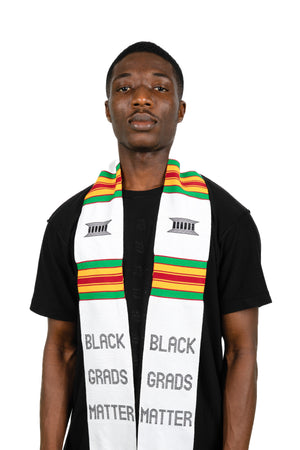 
                  
                    Load image into Gallery viewer, &amp;#39;Black Grads Matter&amp;#39; Kente Cloth Stole
                  
                