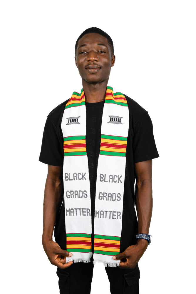 
                  
                    Load image into Gallery viewer, &amp;#39;Black Grads Matter&amp;#39; Kente Cloth Stole
                  
                