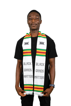 
                  
                    Load image into Gallery viewer, &amp;#39;Black Grads Matter&amp;#39; Kente Cloth Stole
                  
                