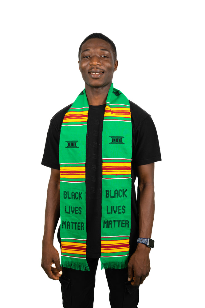 
                  
                    Load image into Gallery viewer, &amp;#39;Black Lives Matter&amp;#39; Kente Cloth Stole
                  
                