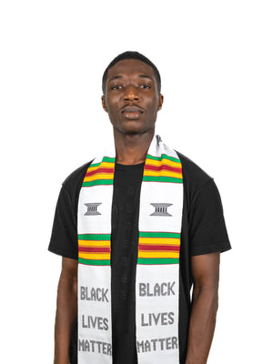 
                  
                    Load image into Gallery viewer, &amp;#39;Black Lives Matter&amp;#39; Kente Cloth Stole
                  
                