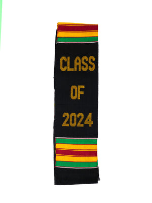 
                  
                    Load image into Gallery viewer, Class of 2024 Kente Cloth Stole
                  
                