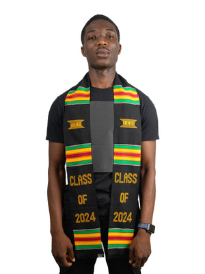 
                  
                    Load image into Gallery viewer, Class of 2024 Kente Cloth Stole
                  
                