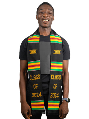 
                  
                    Load image into Gallery viewer, Class of 2024 Kente Cloth Stole
                  
                